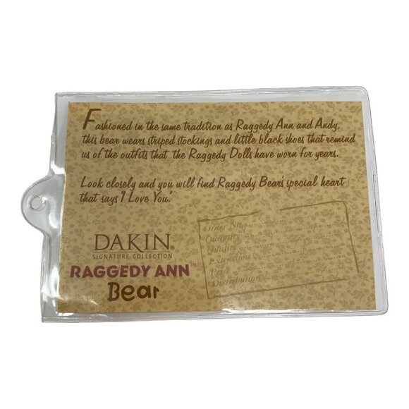 Dakin Raggedy Ann Bear Happy 85th Birthday Bear READ Mini Raggedy Ann Andy Dolls - Picture 11 of 12